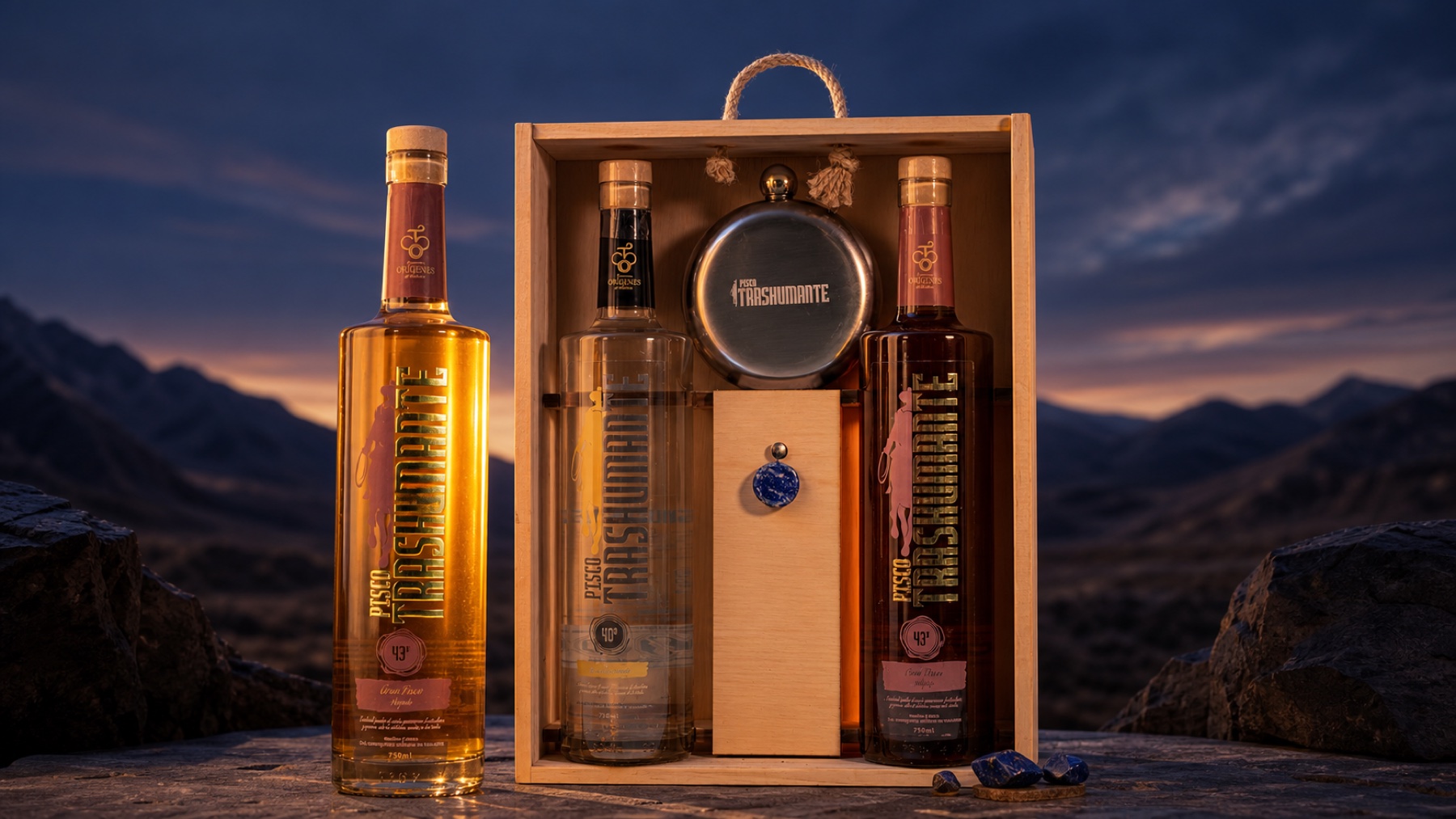 Portada del proyecto de marca Pisco Trashumante